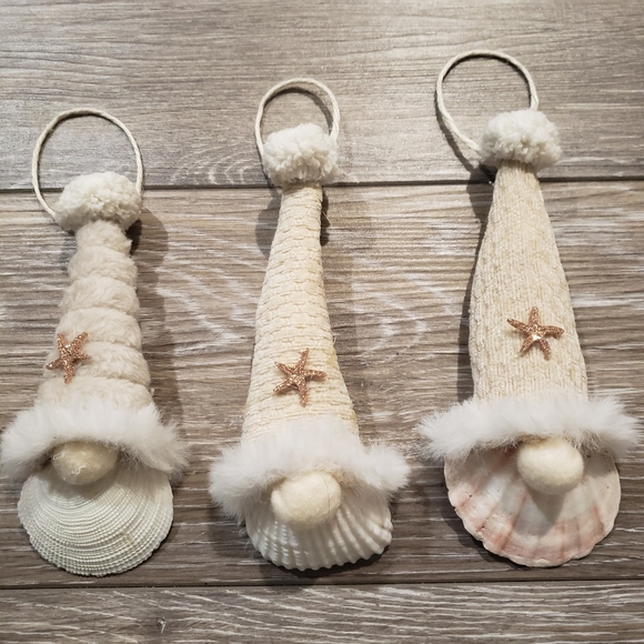 Shell ornaments 4 piece set - Picture 8 of 11